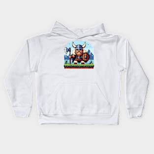 Olaf Viking Pixel Kids Hoodie